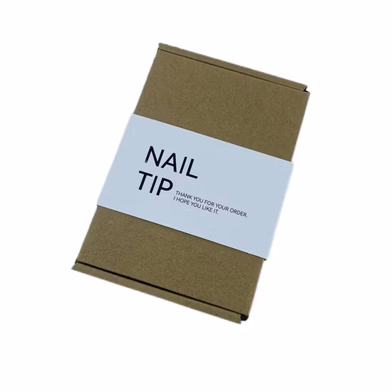 Custom Press on False Nail Polish Paper Packing Gift Box Packaging Nail Box