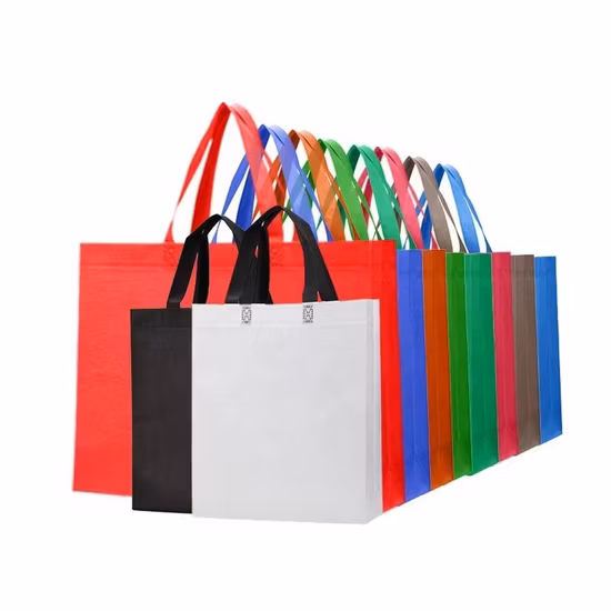 PP Non Woven Fabric Shopping Bag Promotional Custom Reusable Carry Bag Eco-Friendly Customized Tote Bag Grocery Bag