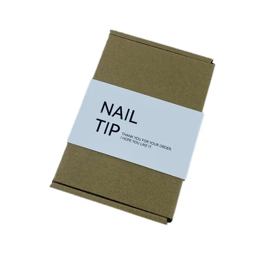 Custom Press on False Nail Polish Paper Packing Gift Box Packaging Nail Box