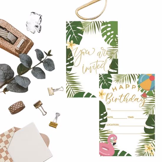 Fiesta Fiesta Invitación Tarjeta Felicitación Buenos Deseos Pop